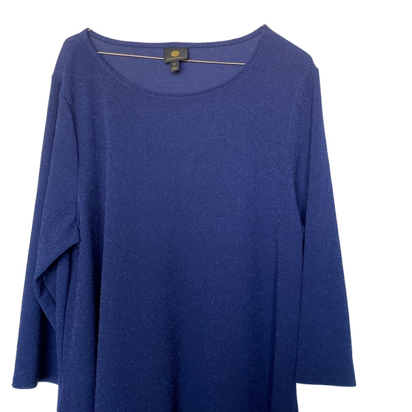 JM Collection Plus Size Sparkly Shirt Size 2X NWT - Picture 7 of 8